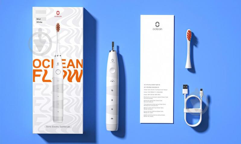 Зубная щетка Oclean Flow Sonic Electric Toothbrush White - фото 11