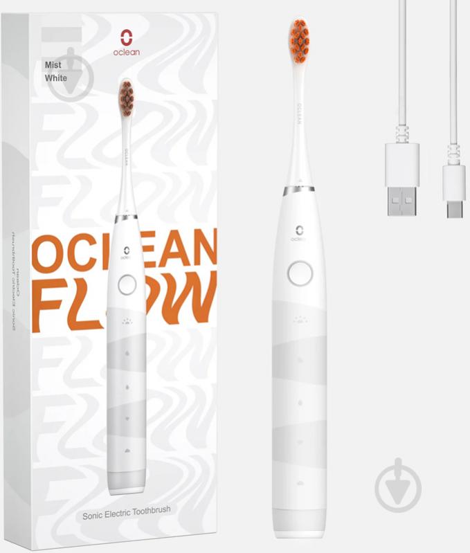 Зубная щетка Oclean Flow Sonic Electric Toothbrush White - фото 3