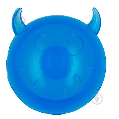 М'яч AnimAll Чортик з пискавкою 45 мм синій (182660) - фото 1