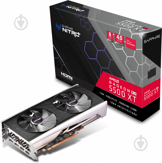 Видеокарта Sapphire Radeon RX 5500 XT 8GB GDDR6 128bit (11295-05-20G) - фото 6