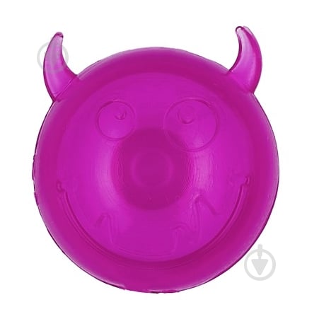 М'яч AnimAll Чортик з пискавкою 35 мм фіолетовий (182661) - фото 1