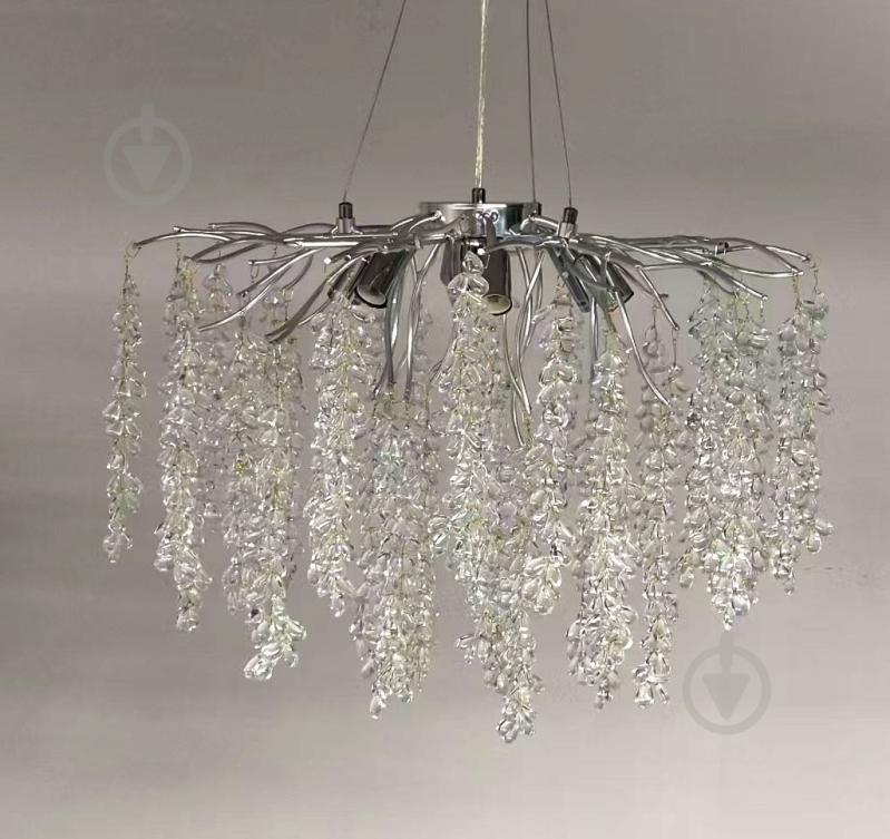 Люстра подвесная Sirius Willow 12x60 Вт E14 прозрачный WM-7009 - фото 1
