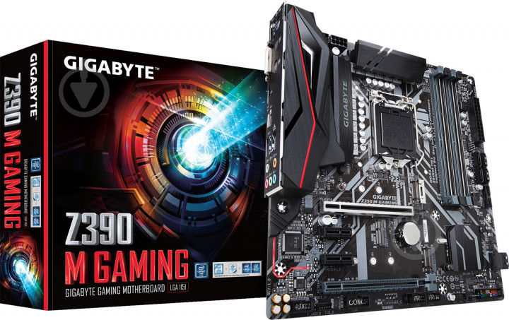 Материнська плата Gigabyte Z390 M GAMING (Socket 1151, Intel Z390, mirco ATX) - фото 1