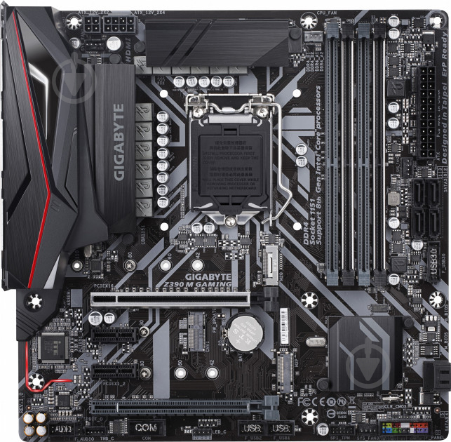 Материнська плата Gigabyte Z390 M GAMING (Socket 1151, Intel Z390, mirco ATX) - фото 2