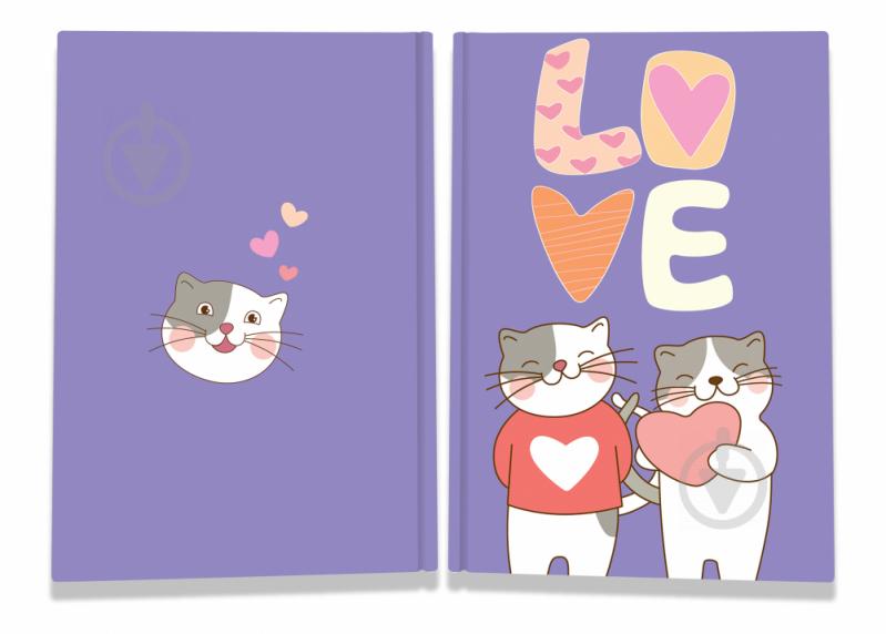 Блокнот Sweet love note cats А5 40 арк. Profiplan - фото 1