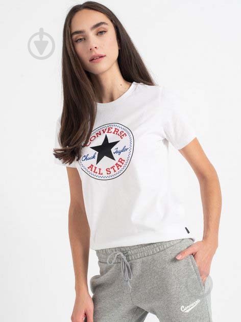 Футболка Converse 10022560-102 р.XL белый - фото 1