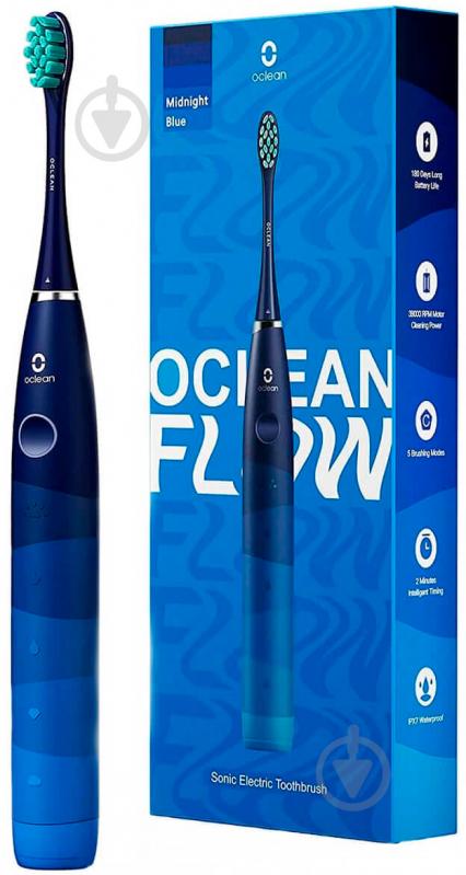 Зубная щетка Oclean Flow Sonic Electric Toothbrush Blue - фото 2