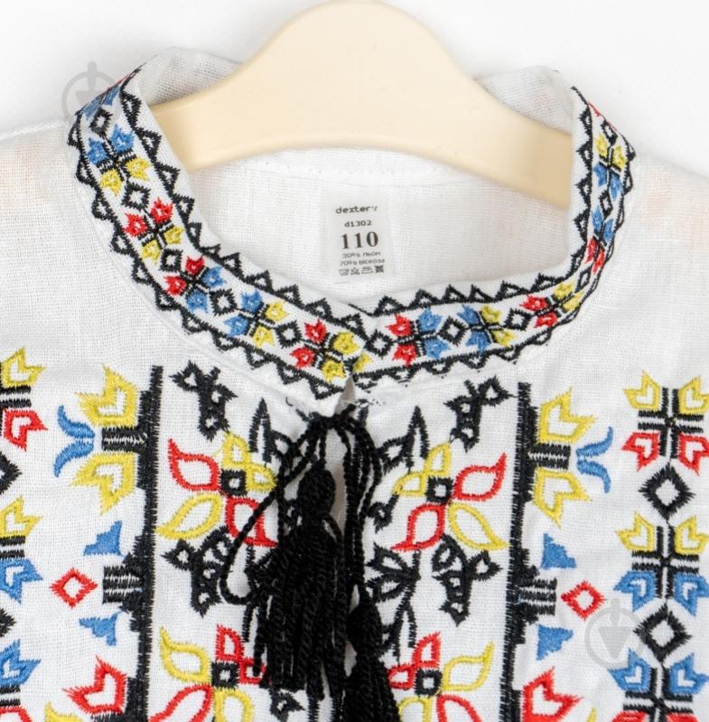 Вышиванка для мальчиков Dexter`s Roots of Strength р.116 белый d1302-16 - фото 2