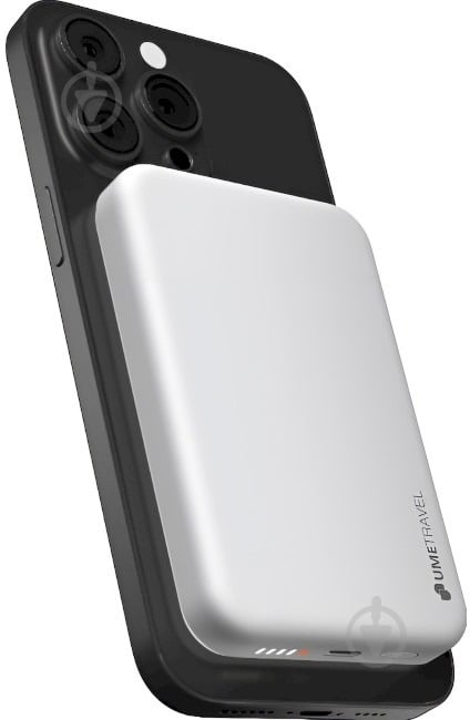 Повербанк UMETRAVEL M51 Magnetic&Wireless 5000 mAh white (1028134) - фото 2