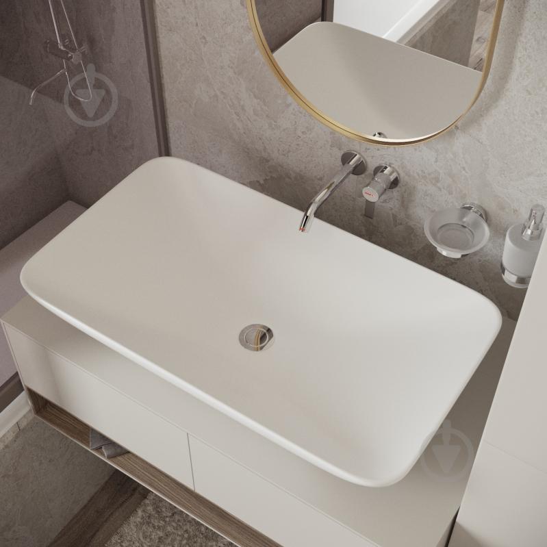 Умивальник Helmken 88670000 прямокутний 70 см, білий - фото 6 Умивальник Helmken 88670000 прямокутний 70 см, білий - фото 6