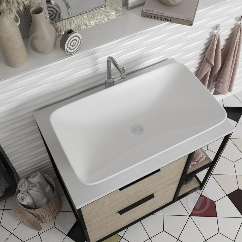 Умивальник Helmken 88670000 прямокутний 70 см, білий - фото 9 Умивальник Helmken 88670000 прямокутний 70 см, білий - фото 9