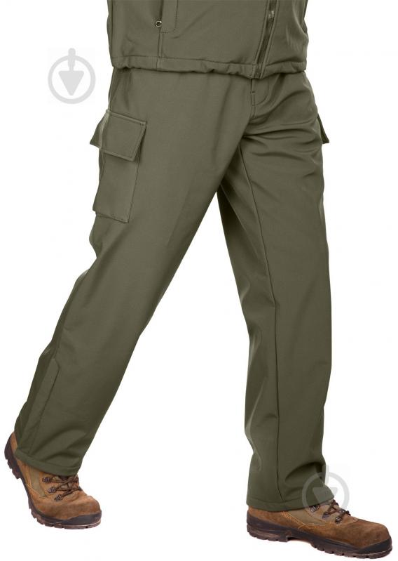 Штаны Klost Soft shell р. XXXL khaki 1007 - фото 4