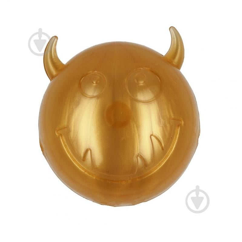 М'яч AnimAll Чортик з пискавкою 75 мм золотий (182680) - фото 1 М'яч AnimAll Чортик з пискавкою 75 мм золотий (182680) - фото 1