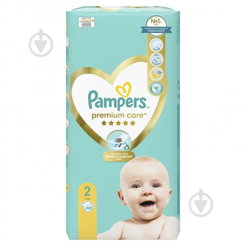 Подгузники Pampers Premium Care 2 4-8 кг 46 шт. - фото 2