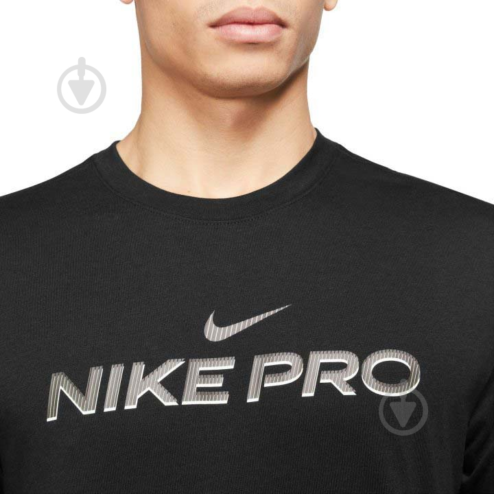 Футболка Nike M NK DF TEE DB NIKE PRO FJ2393-010 р.XL чорний - фото 4