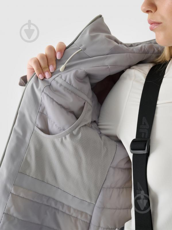 Куртка жіноча зимова 4F TECHNICAL JACKET F572 4FWAW24TTJAF572-27S р.XS сіра - фото 13