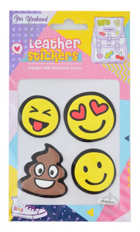 Набор наклеек Leather stikers Smile YES Weekend - фото 1