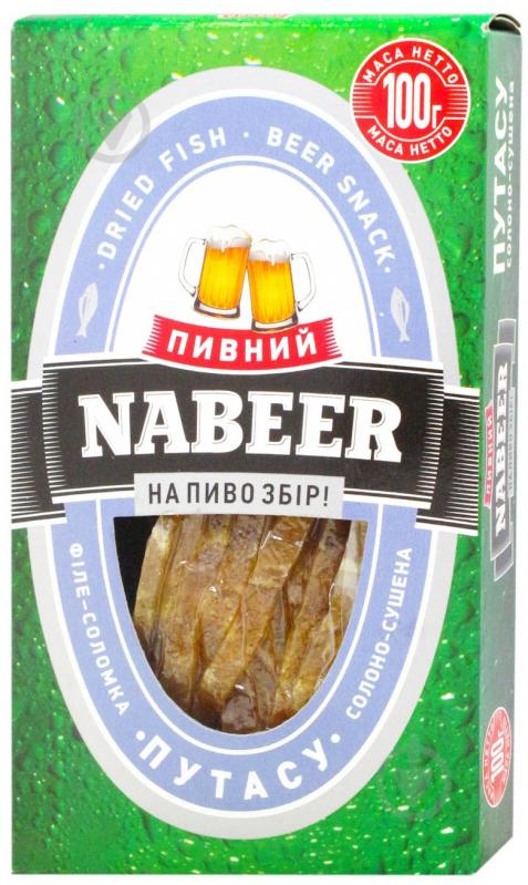 Путассу филе- соломка сол-суш. фас. 100г. ТМ "Пивной NABEER" - фото 1