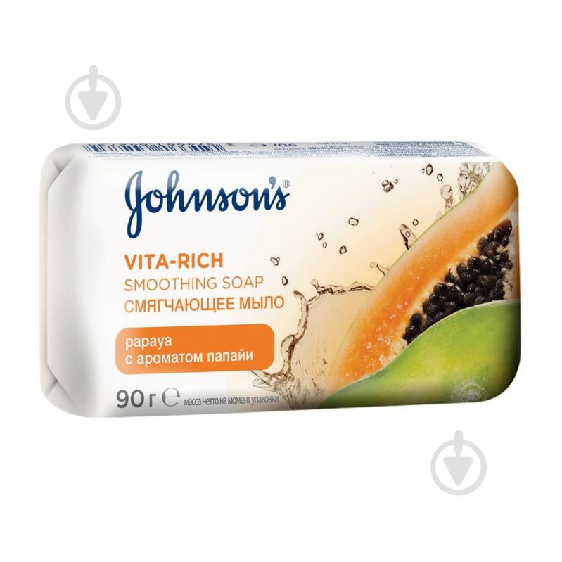 Мило Johnson's Body Care Vita Rich пом'якшувальне з екстрактом папайї 90 г - фото 1