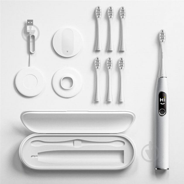 Зубная щетка Oclean умная электрическая X Pro Elite Set Electric Toothbrush Grey - фото 7