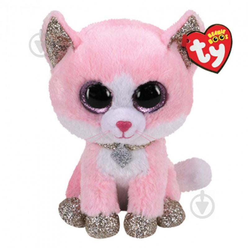 М'яка іграшка TY Beanie Boo's Кошеня Fiona 15 см різнокольоровий 36366 - фото 1