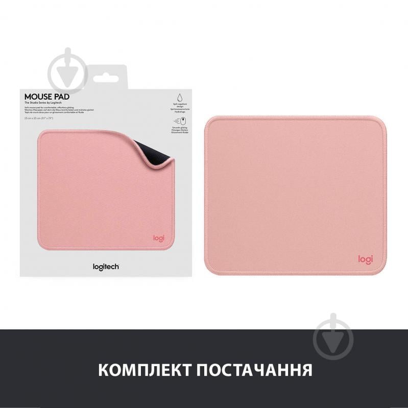 Килимок для миші Logitech Mouse Pad Studio Series Darker Rose (956-000050) - фото 8