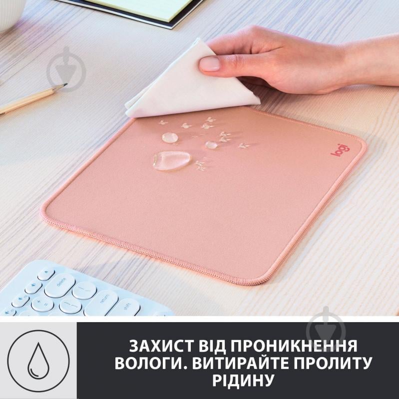 Килимок для миші Logitech Mouse Pad Studio Series Darker Rose (956-000050) - фото 3