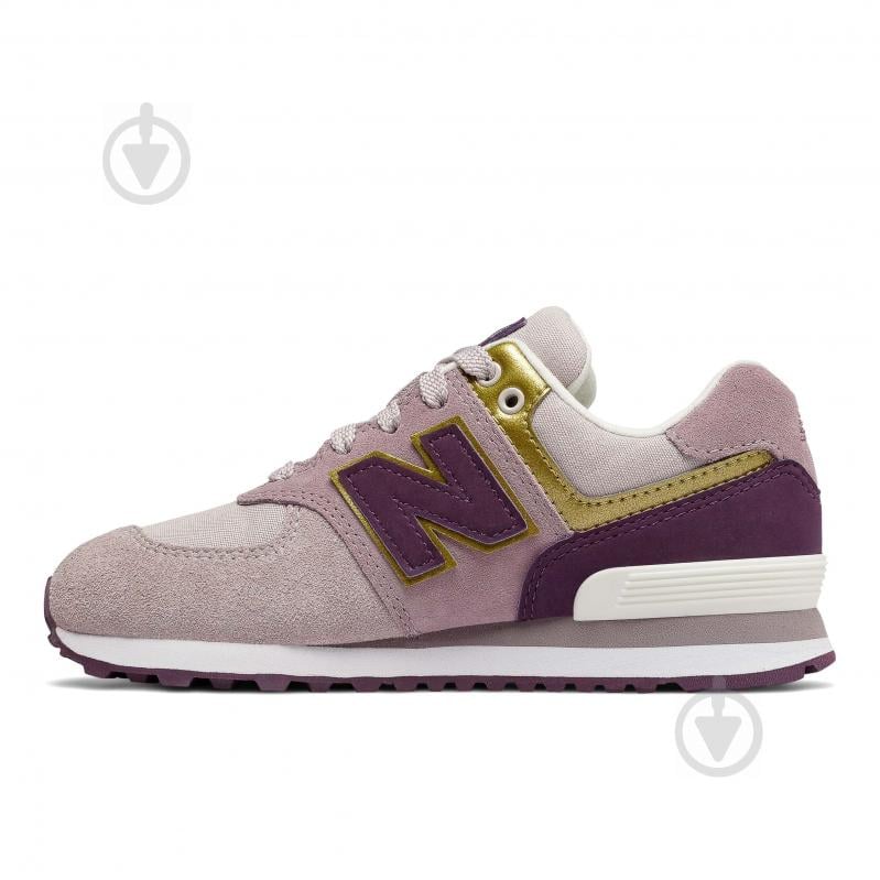 Кроссовки для девочек демисезонные New Balance GC574MLG р.35,5 розовые - фото 2