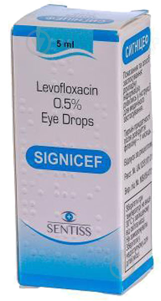 Сигніцеф 0.5 % по 5 мл у флак.-крап. краплі - фото 1