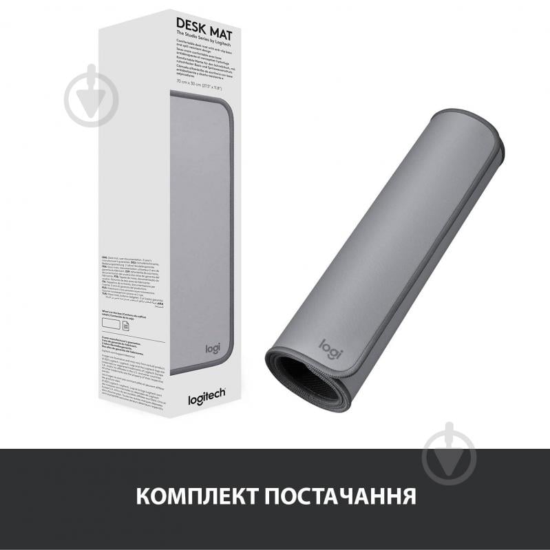 Ігрова поверхня Logitech Desk Mat Studio Series Mid (956-000052) - фото 8