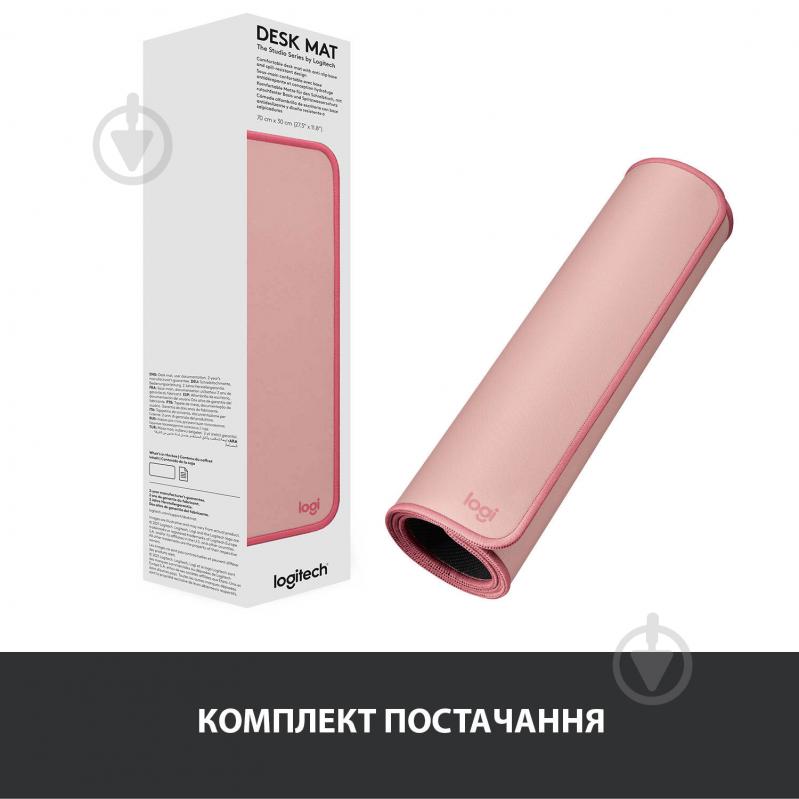 Ігрова поверхня Logitech Desk Mat Studio Series Darker Rose (956-000053) - фото 8