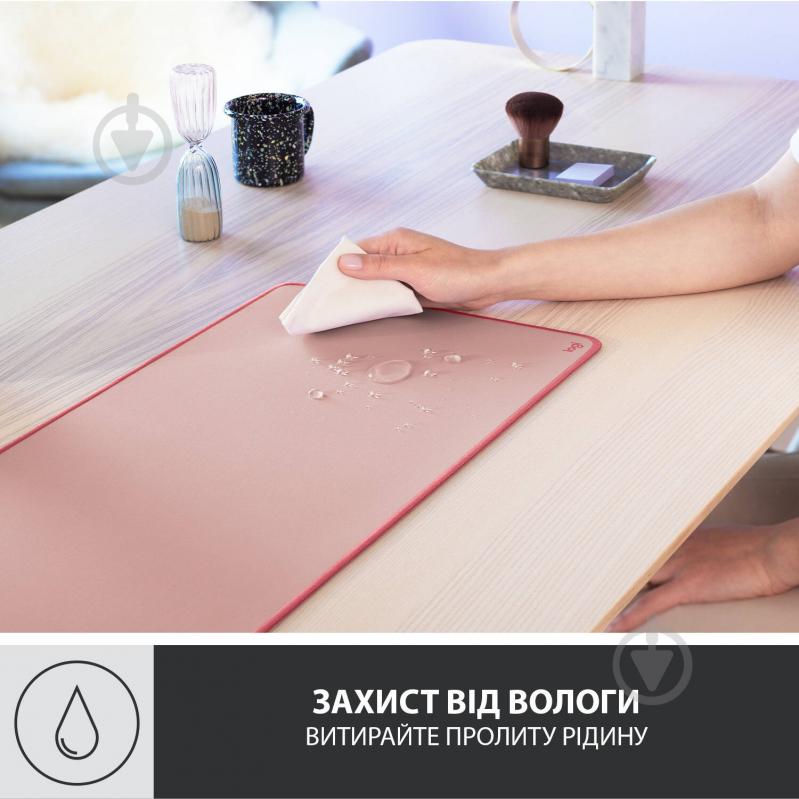 Ігрова поверхня Logitech Desk Mat Studio Series Darker Rose (956-000053) - фото 3