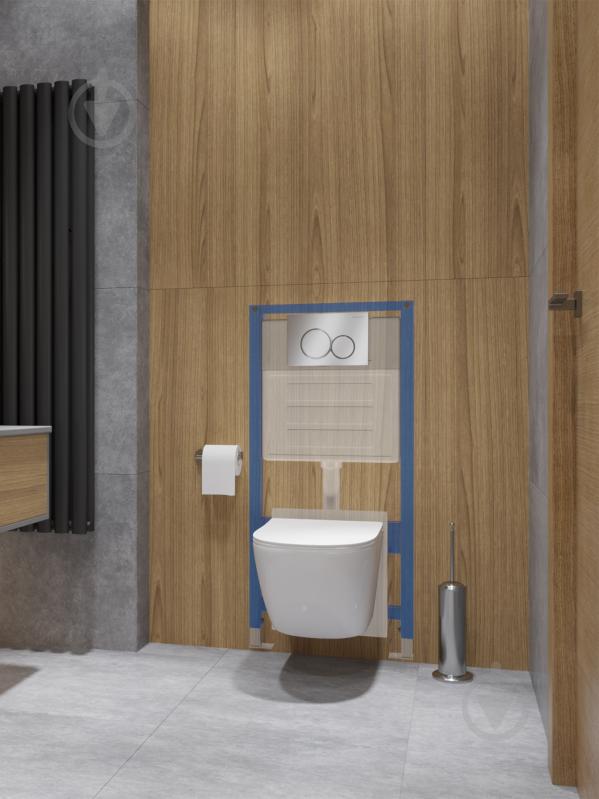 Инсталляция для унитаза Helmken 5 в 1 38097020 с круголой кнопокй (хром) + диспенсер Fresh System + шумоизоляция - фото 17 Инсталляция для унитаза Helmken 5 в 1 38097020 с круголой кнопокй (хром) + диспенсер Fresh System + шумоизоляция - фото 17