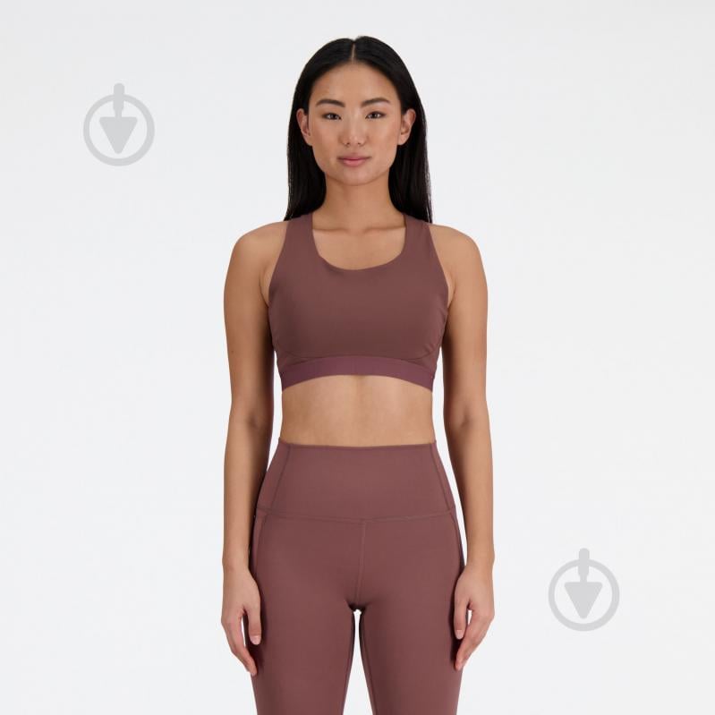 Бра New Balance NB ATHLETICS MEDIUM IMPACT SLEEK SPORTS BRA WB41046LIE р.L рожевий - фото 3