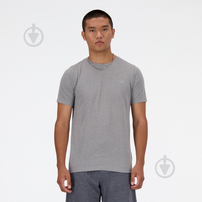 Футболка New Balance NEW BALANCE HEATHER TECH TEE MT41070AGT р.2XL сірий - фото 1