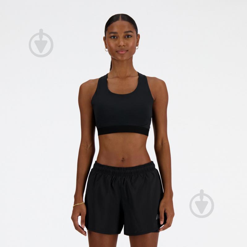 Бра New Balance NB ATHLETICS MEDIUM IMPACT SLEEK SPORTS BRA WB41046BK р.M черный - фото 3