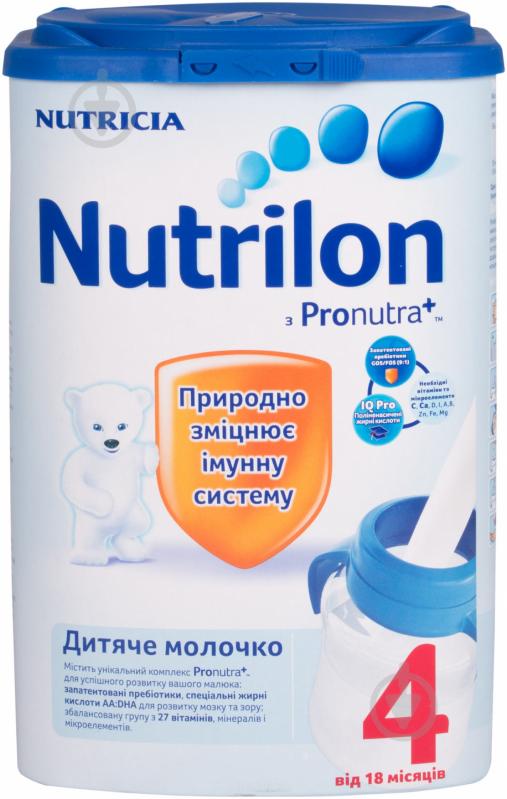 Суха молочна суміш Nutrilon 4 Pronutra 800 г 8718117602056 - фото 1