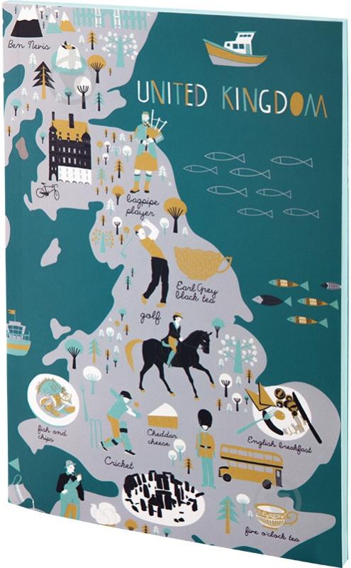 Блокнот A5 64 листа Maps 8443-05-А Axent - фото 3