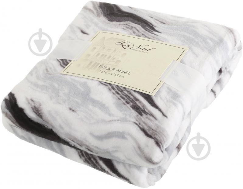 Плед Flannel Marble 127x152 см бежевый с рисунком La Nuit - фото 2 Плед Flannel Marble 127x152 см бежевый с рисунком La Nuit - фото 2