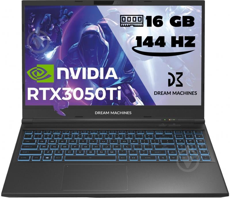 Ноутбук Dream Machines RG3050Ti-15 15,6" (RG3050TI-15UA33) black - фото 5