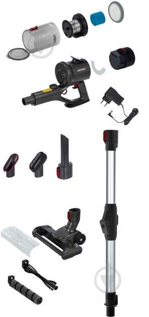 Пылесос аккумуляторный MPM MOD-71 black - фото 2 Пылесос аккумуляторный MPM MOD-71 black - фото 2