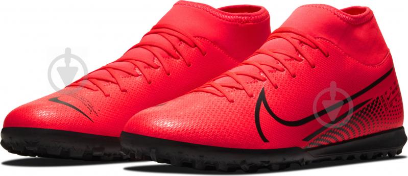 Cороконіжки Nike SUPERFLY 7 CLUB TF AT7980-606 р.45 червоно-чорний - фото 1