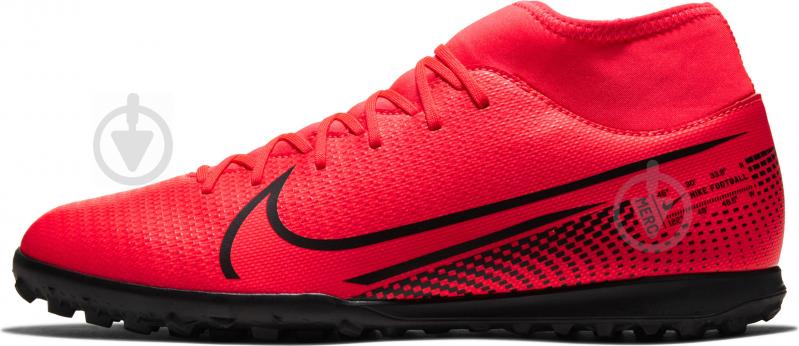 Cороконіжки Nike SUPERFLY 7 CLUB TF AT7980-606 р.45 червоно-чорний - фото 5