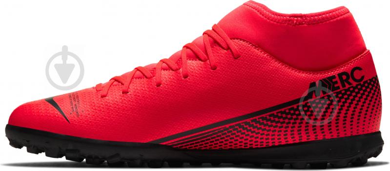 Сороконожки Nike SUPERFLY 7 CLUB TF AT7980-606 р.US 11,5 красно-черный - фото 6