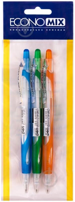 Набор ручек шариковых Economix PLASMA 3 шт. E10573 - фото 1 Набор ручек шариковых Economix PLASMA 3 шт. E10573 - фото 1