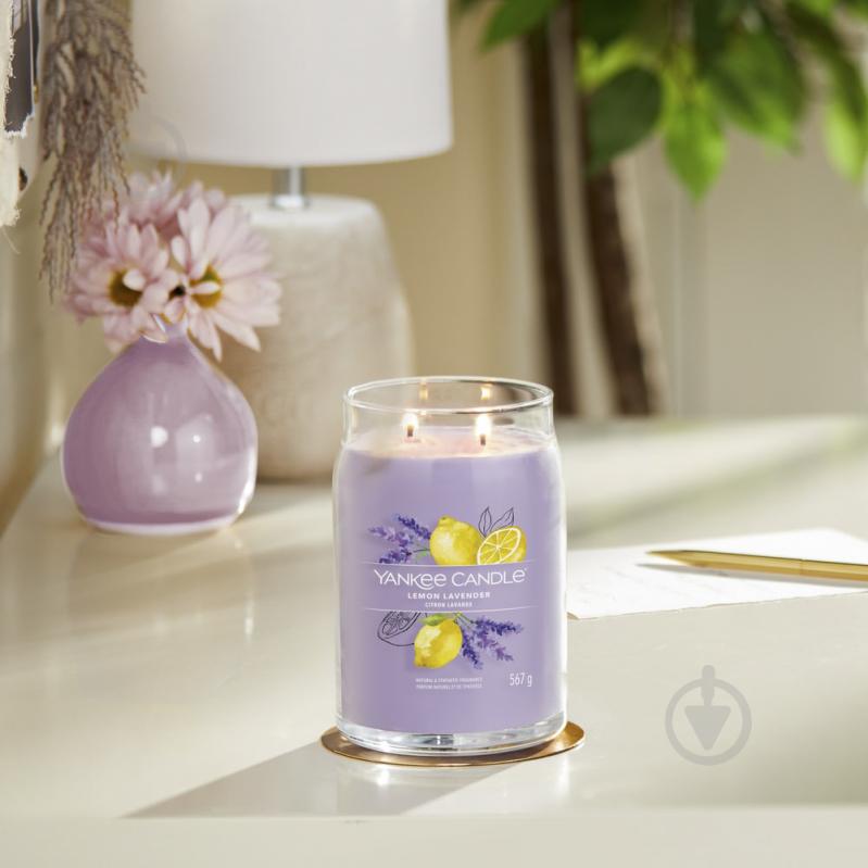 Свеча ароматическая Yankee Candle Lemon Lavender (Лимон и Лаванда) Large - фото 3