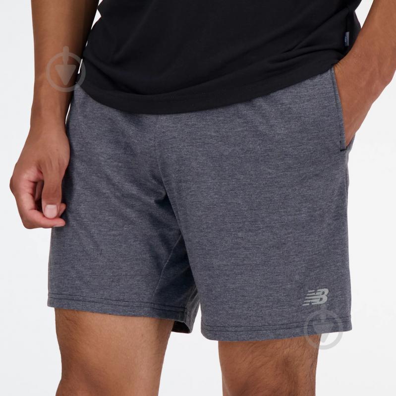 Шорты New Balance 7” HEATHERTECH KNIT SHORTS MS41073BK р. L черный - фото 4