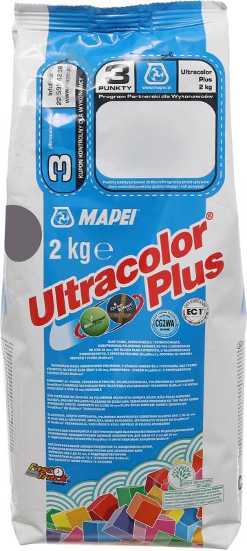 Затирка для плитки Mapei Ultracolor Plus 119 2 кг серый Лондон - фото 1