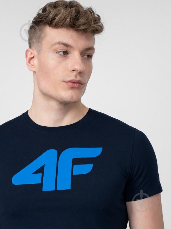 Футболка 4F 4FSS22TTSHM137-30S р.S синий - фото 2 Футболка 4F 4FSS22TTSHM137-30S р.S синий - фото 2