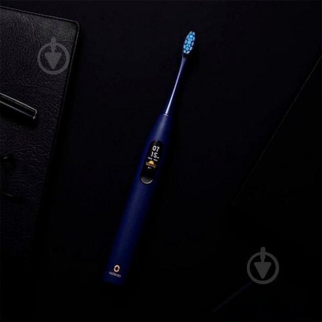 Электрическая зубная щетка Oclean X Pro Navy Blue (OLED) - фото 12